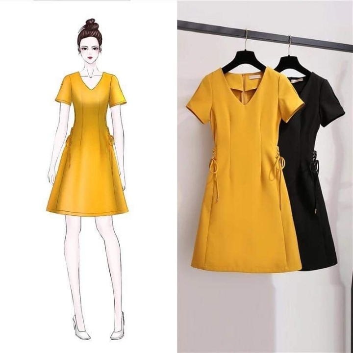 DRESS KIMMY MUSTARD