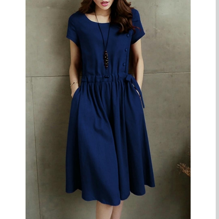 DRESS LINDA NAVY