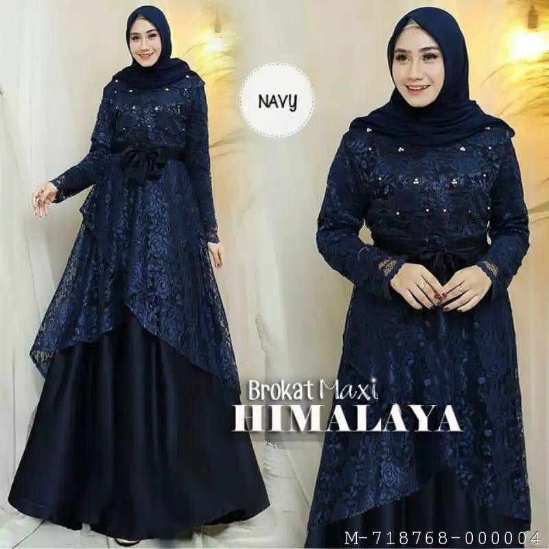 DRESS MAXI GLITER MEWAH BRUKAT 2