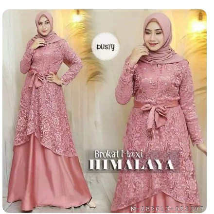 DRESS MAXI WANITA MUSLIM HIMALANA