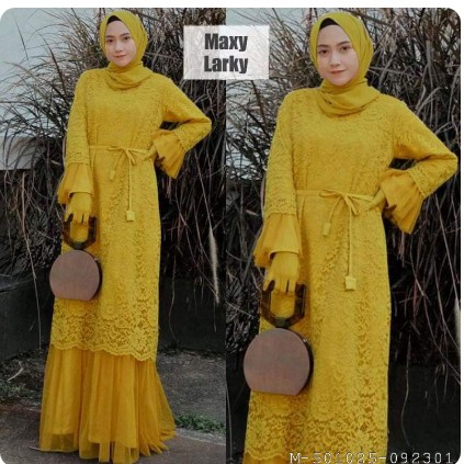 DRESS MAXI WANITA MUSLIM LARSY