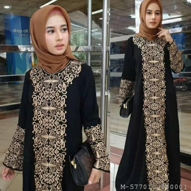 DRESS MUSLIM WANITA GAMIS BORDIR