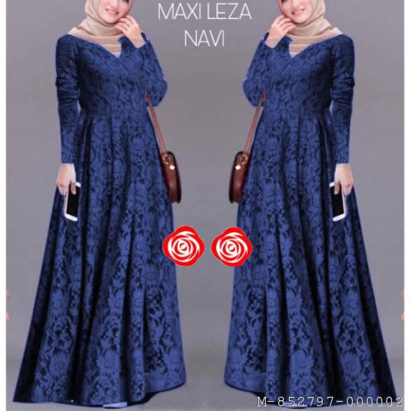 DRESS MUSLIM WANITA GAMIS BRUKAT 2