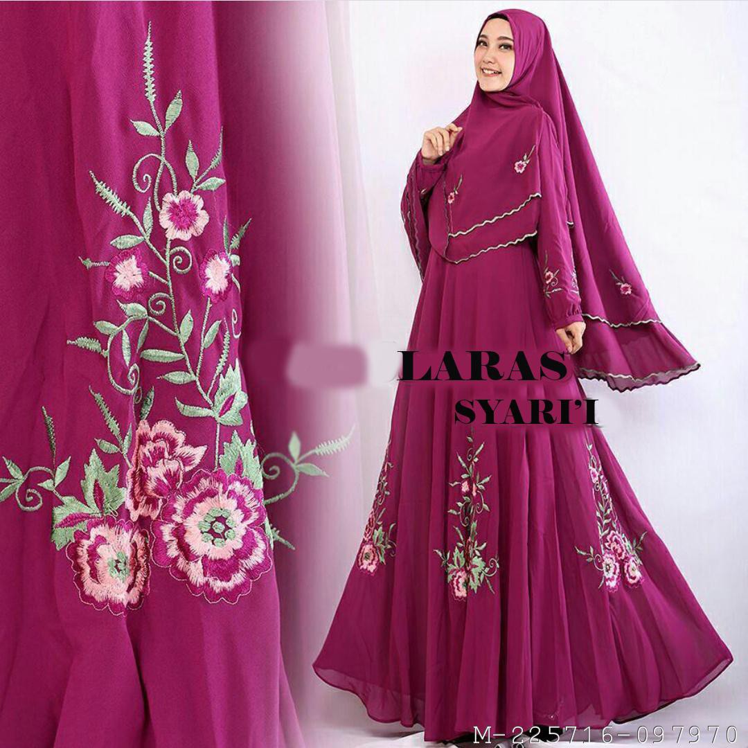 DRESS MUSLIM WANITA LARAS JERSEY 2