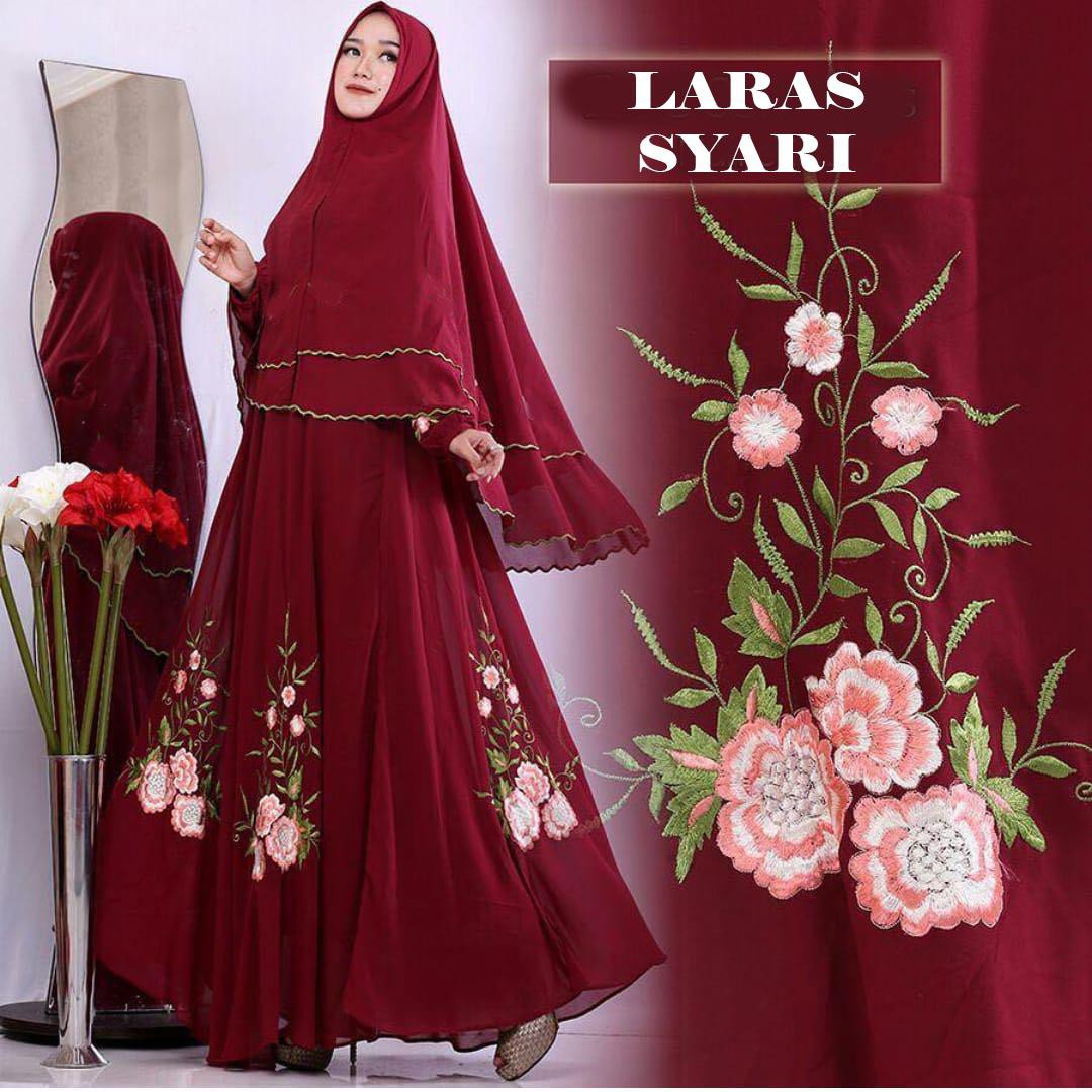 DRESS MUSLIM WANITA LARAS JERSEY 4