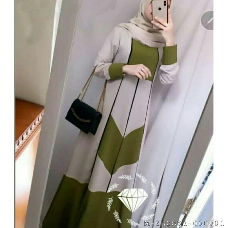 DRESS MUSLIM WANITA MAXI 2