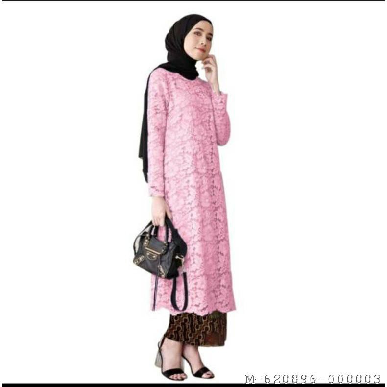 DRESS MUSLIM WANITA UMBRELLA BRUKAT