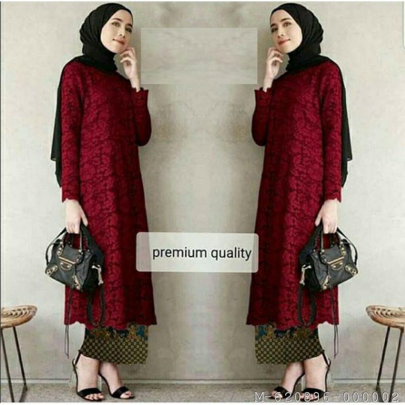 DRESS MUSLIM WANITA UMBRELLA BRUKAT 3