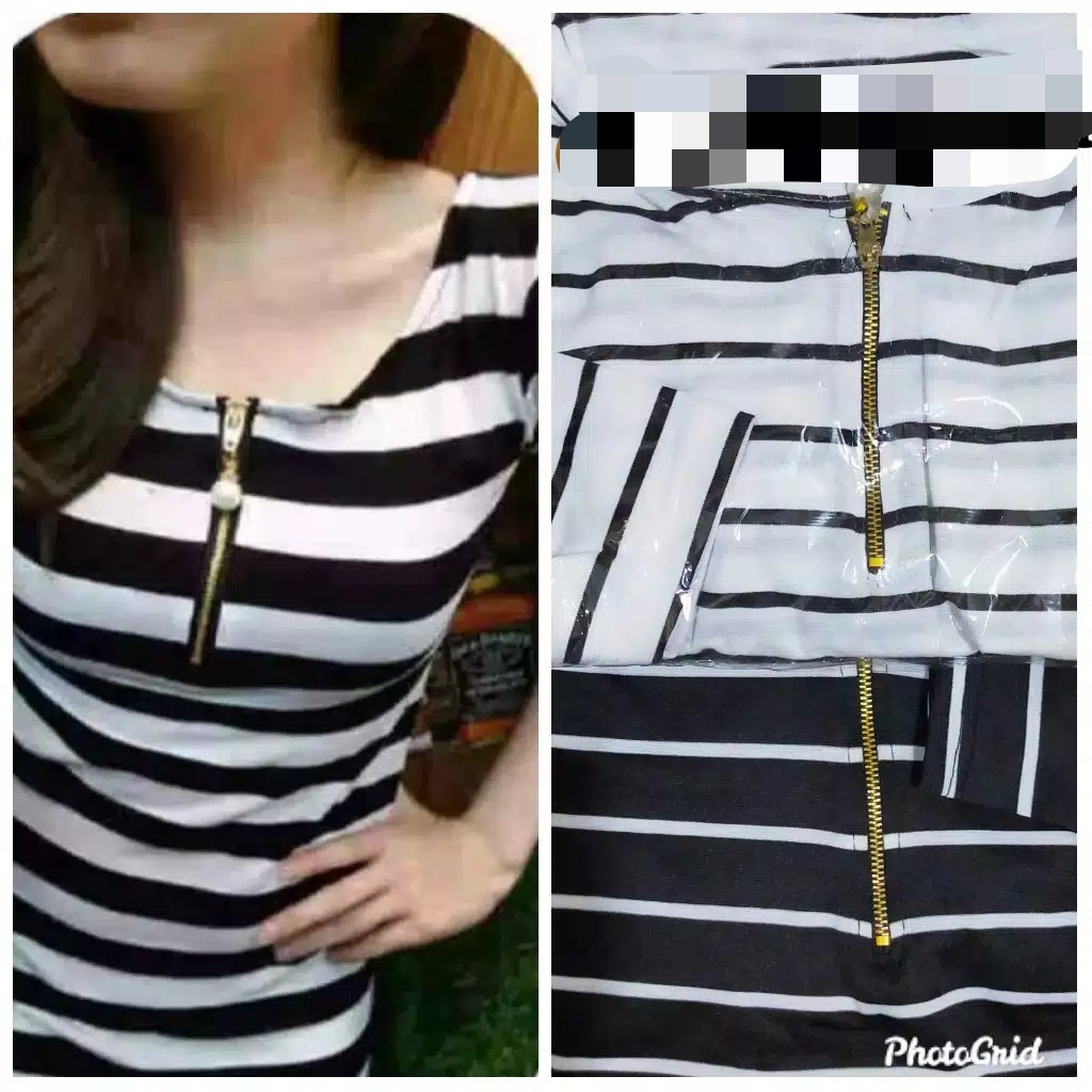 DRESS SALUR XAVIER RESLETING MUTIARA FIT TO XXL 2