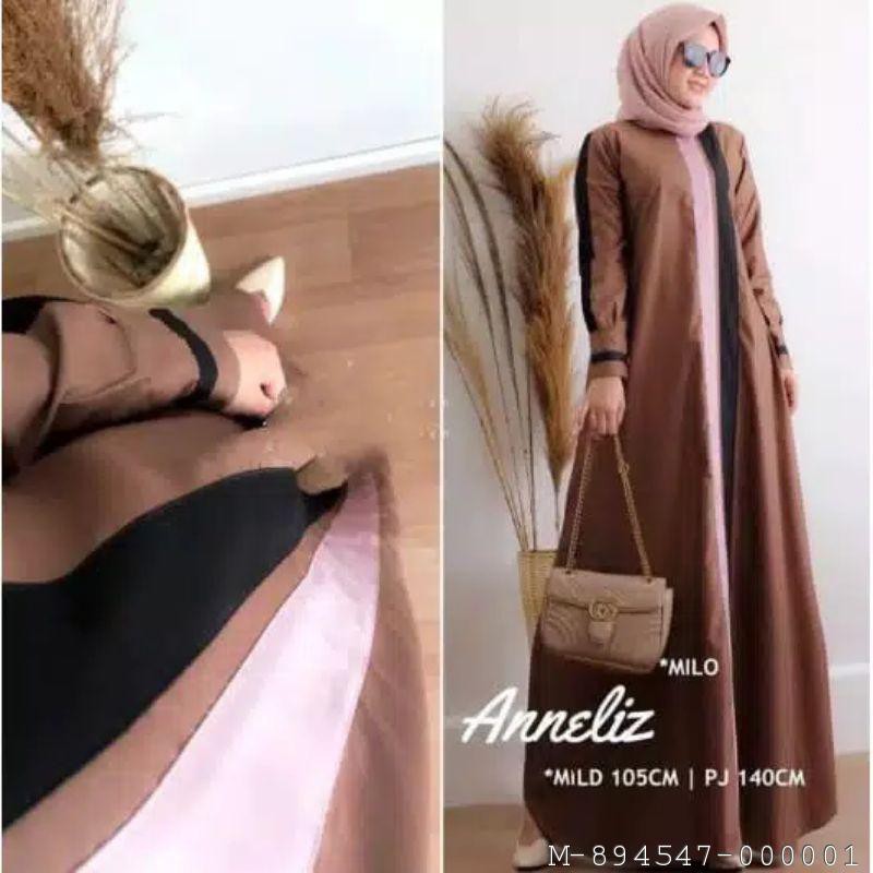 DRESS WANITA ANNELIZ MOSCREPE 2