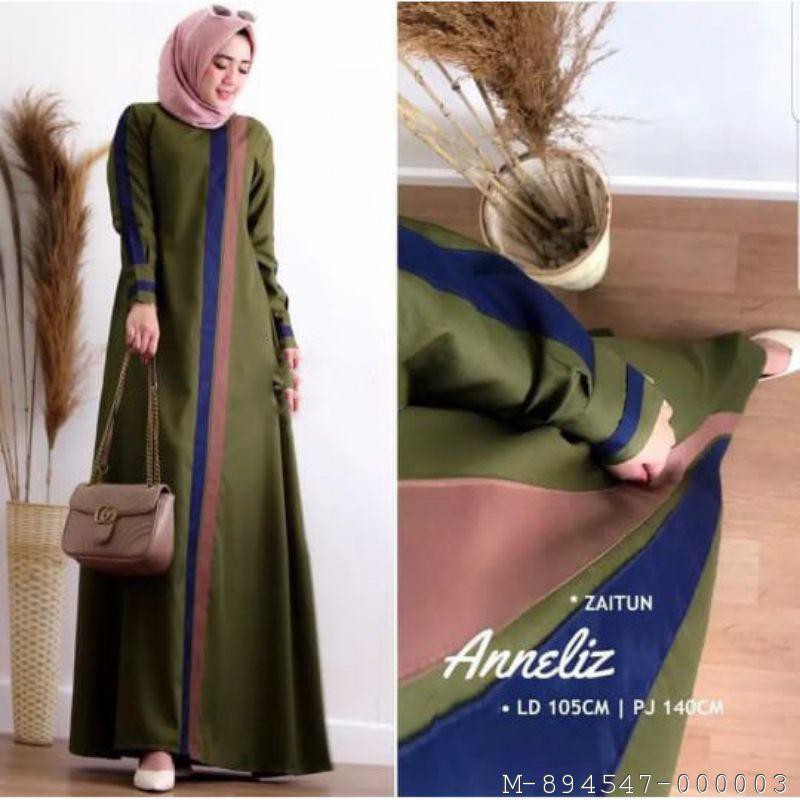 DRESS WANITA ANNELIZ MOSCREPE 3