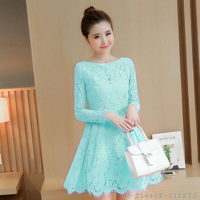 DRESS WANITA FASHION SELIEN BRUKAT 2