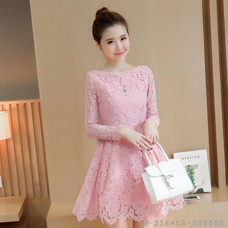 DRESS WANITA FASHION SELIEN BRUKAT 4