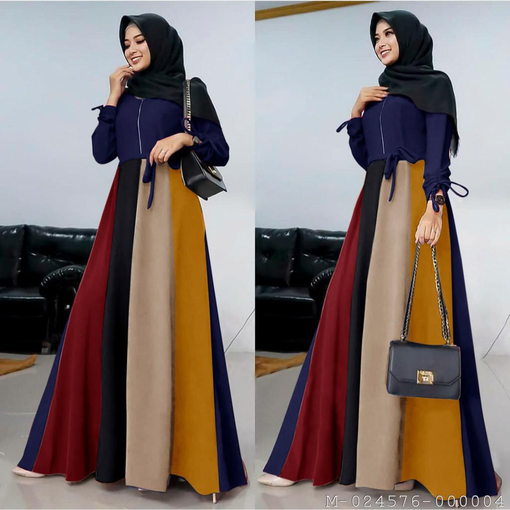 DRESS WANITA MAXI PELANI