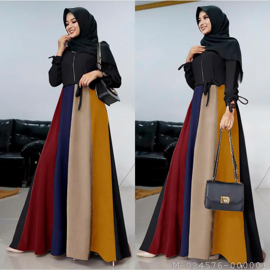 DRESS WANITA MAXI PELANI 4