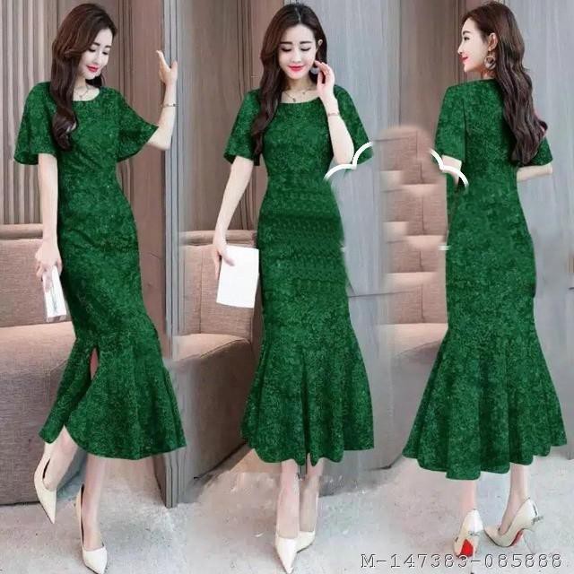 DRESS WANITA MELI BROKAT 2