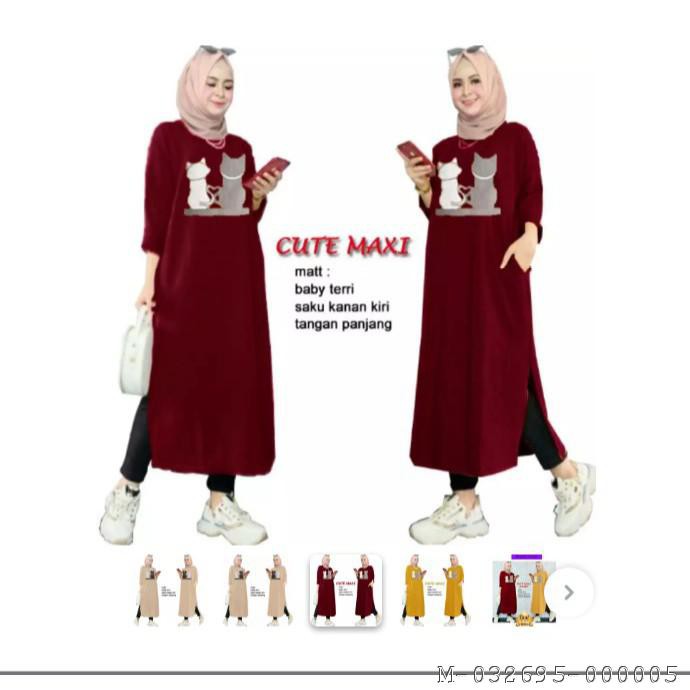 DRESS WANITA MUSLIM MAXI KITTY 5