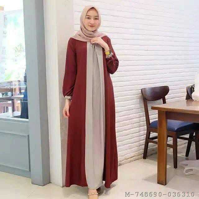 DRESS WANITA ZOE MOSCREPE