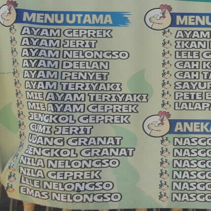 Daftar Menu