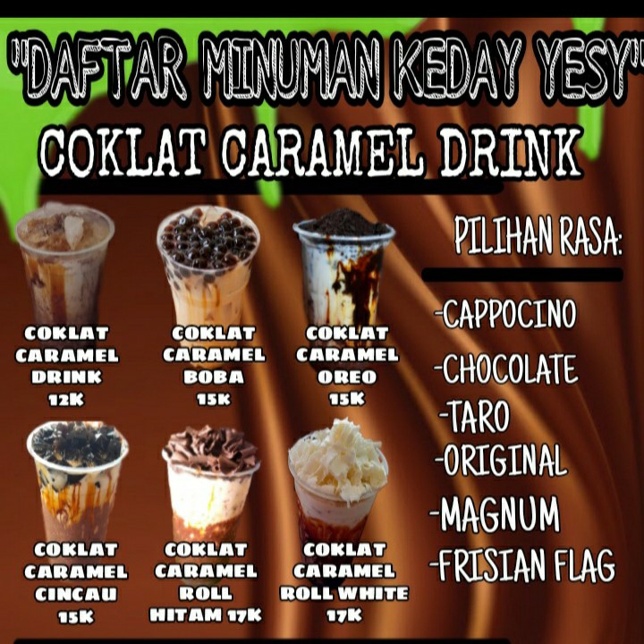 Daftar Menu Coklt Kramel Original