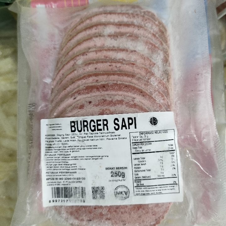 Daging Burger Sapi