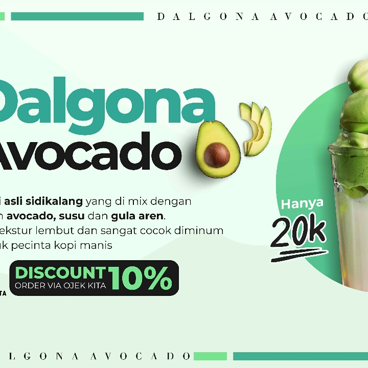 Dalgona Avocado