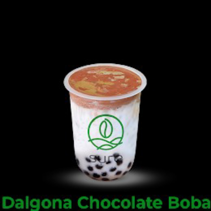 Dalgona Chocolate Boba