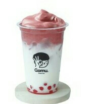 Dalgona Red Velvet Milk Tanpa Buble