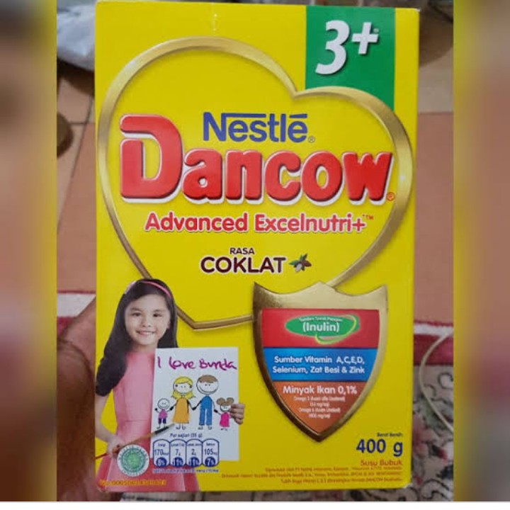 Dancow 3  Plus Rasa Cokelat 400 G