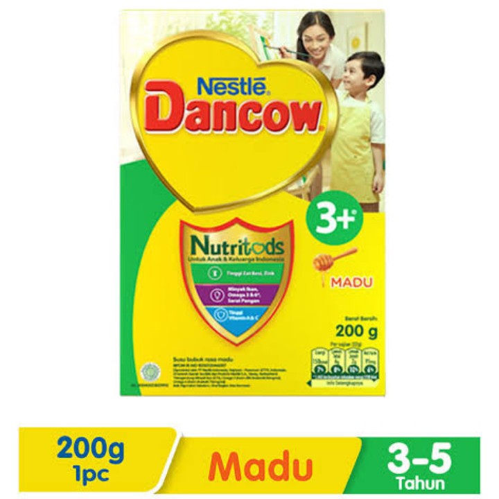 Dancow 3 Plus Rasa Madu 200 G