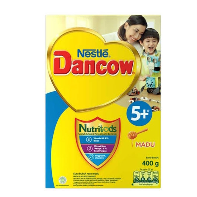 Dancow 5 Plus Rasa Madu 400 G