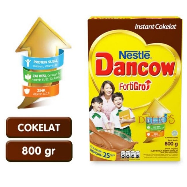 Dancow Fortigro Instan Cokelat 800 G