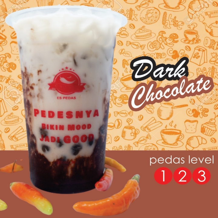 Es Pedas Dark Choco Level Sedang