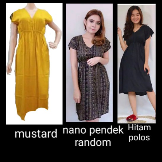 Daster BaliDress Manohara Bali Polos biasa dan busui 2