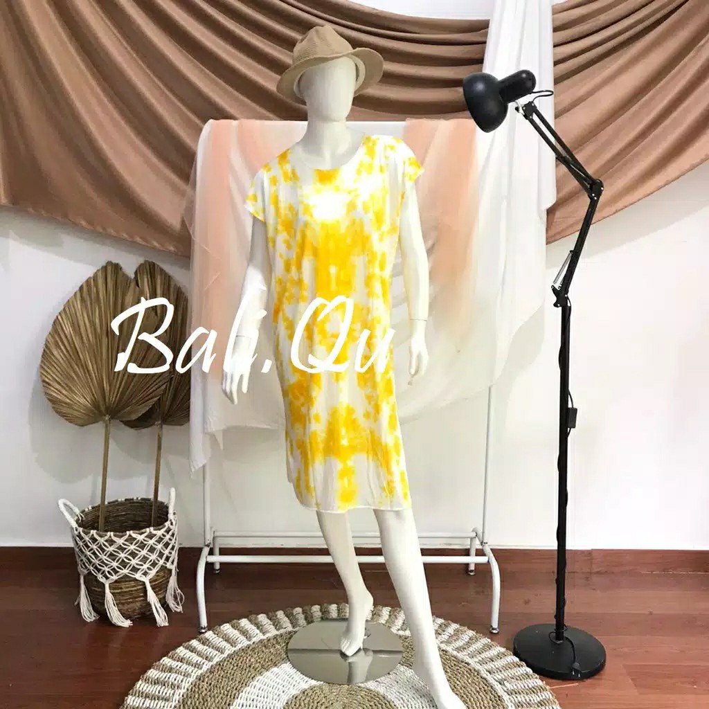 Daster Tie Dye Panjang Kain Halus Bali - 001