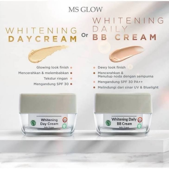 Day Cream dan BB Cream Ms Glow