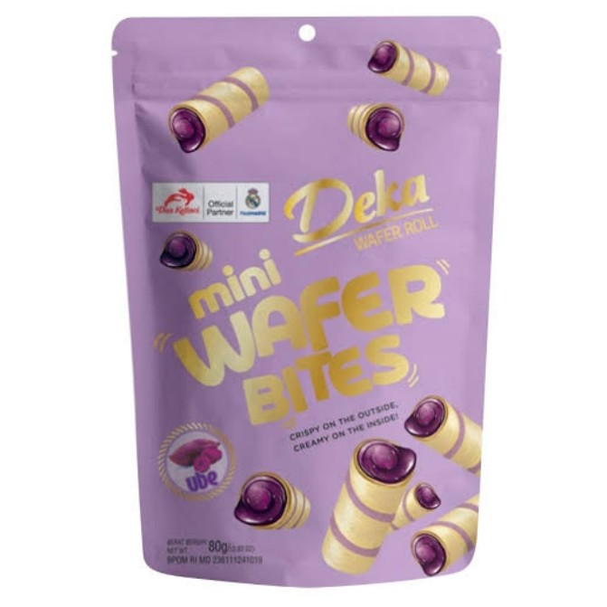 Deka Wafer Roll Mini Wafer Bite Ube 80g