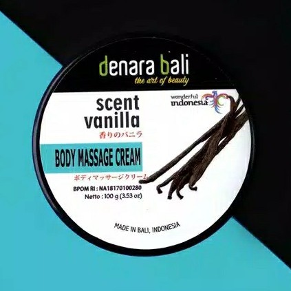 Denara Bali Body Massage Cream Krim Pijat Vanilla 100gr