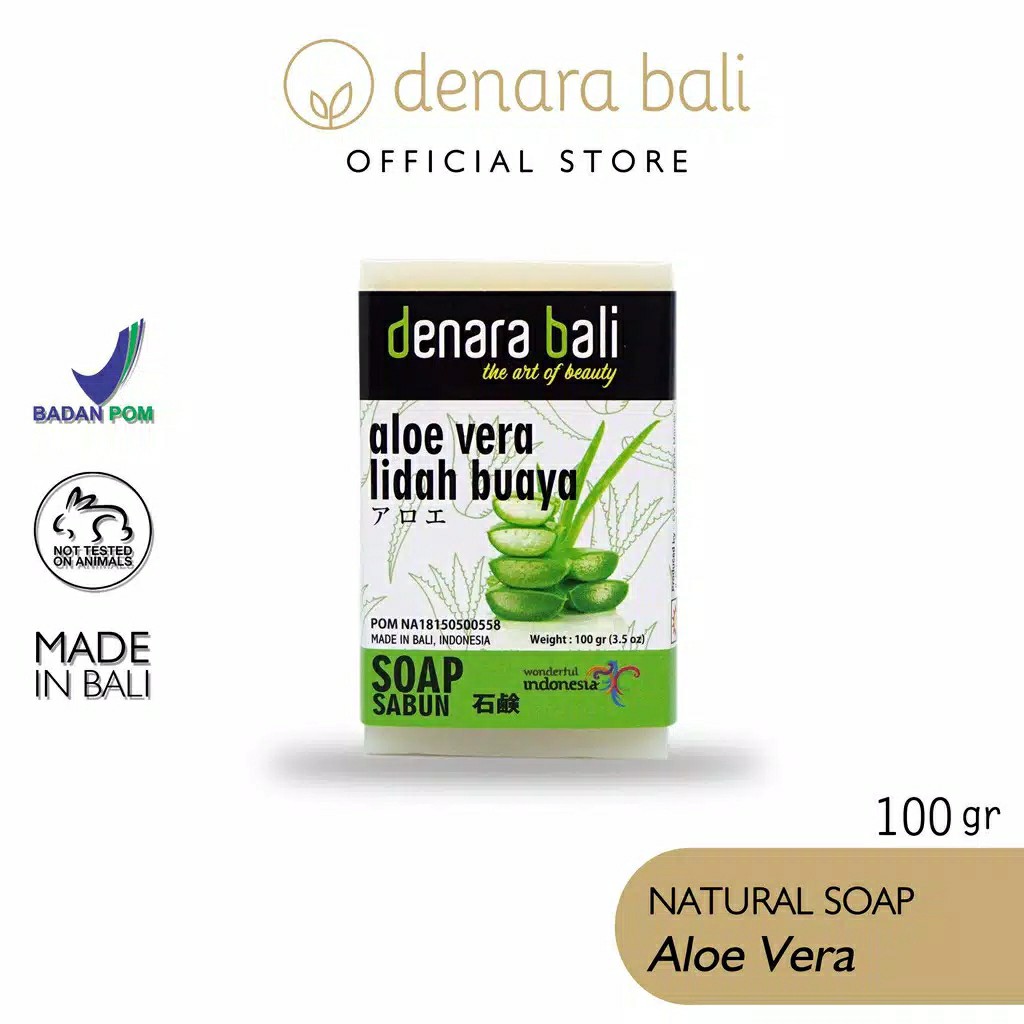 Denara Bali Natural Soap Aloevera 100gr