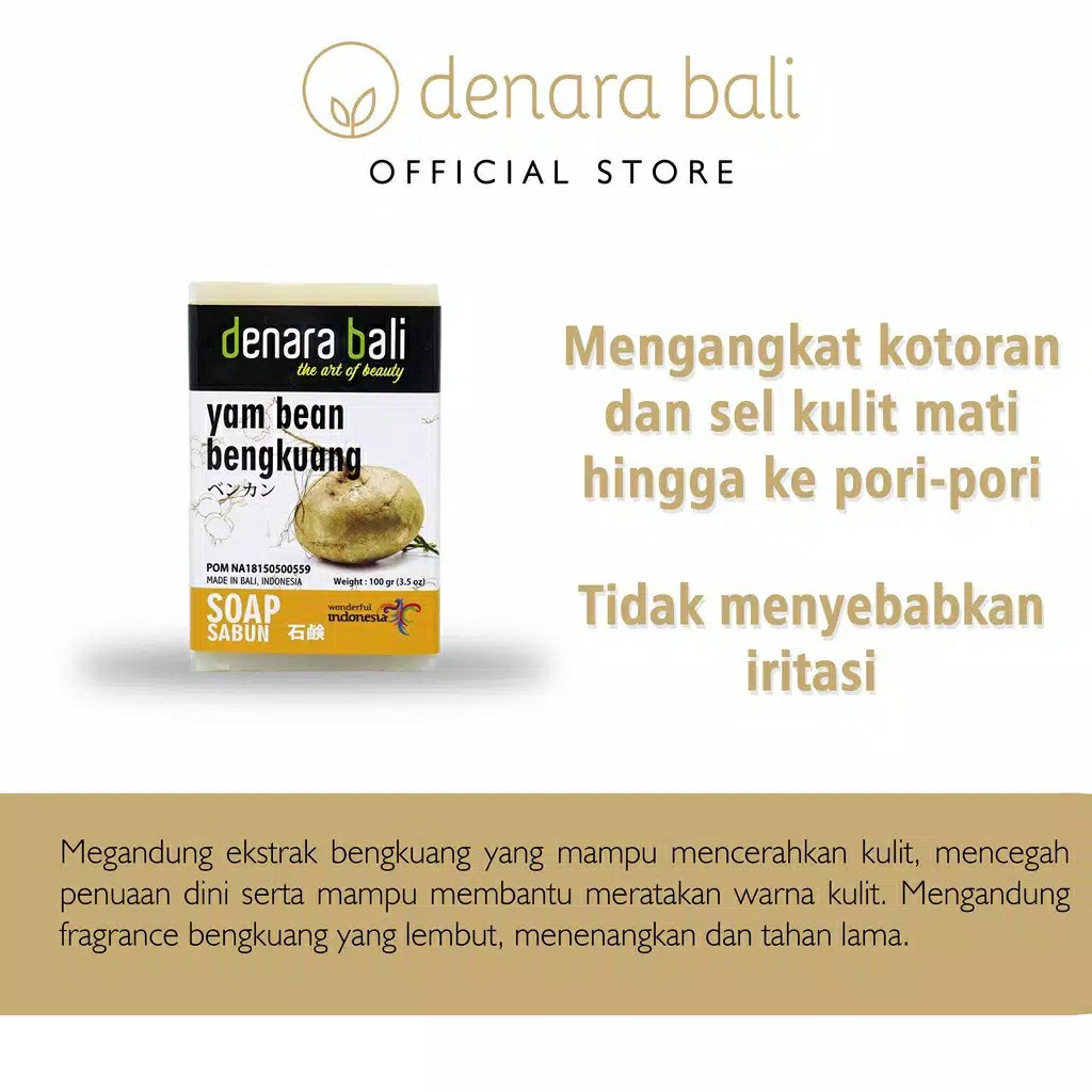 Denara Bali Natural Soap Bengkuang 100gr 2