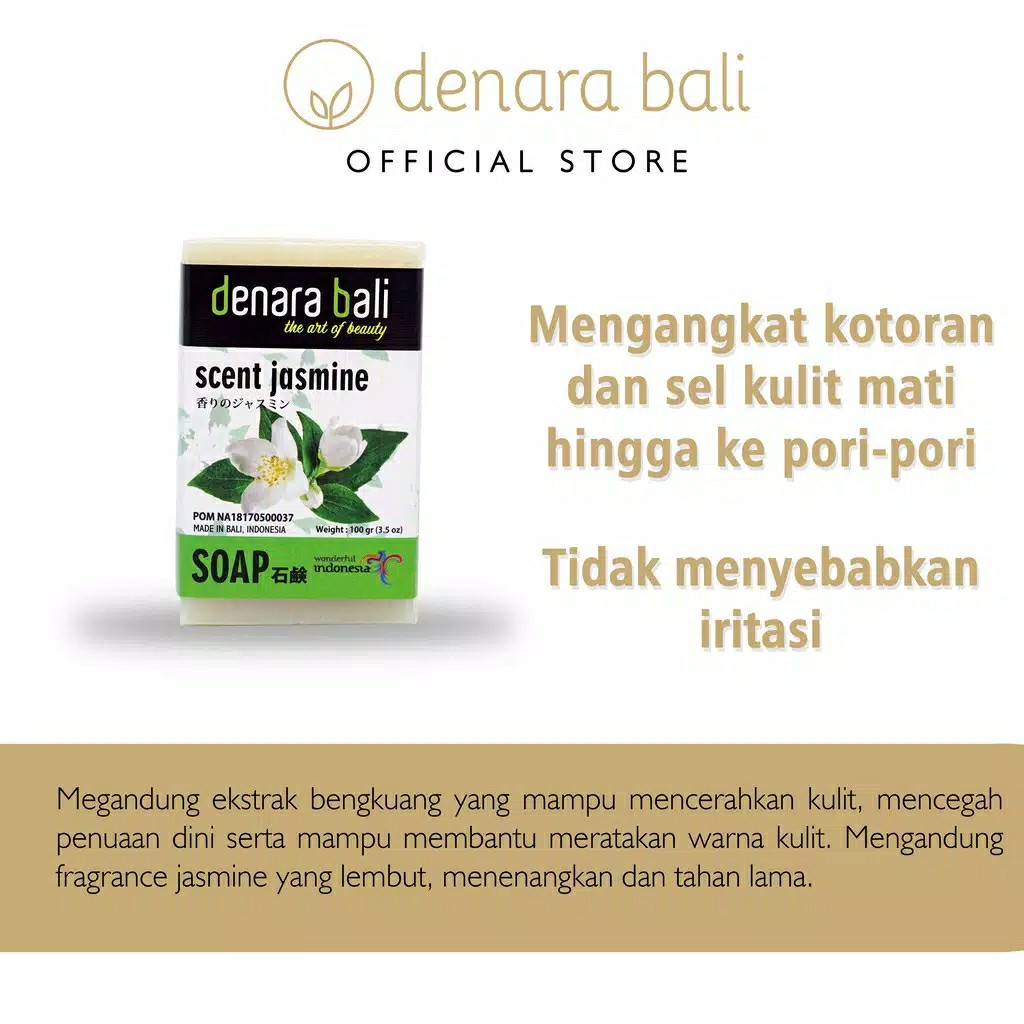 Denara Bali Natural Soap Jasmine 100gr 2