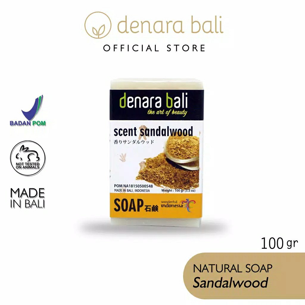 Denara Bali Natural Soap Sandalwood 100gr