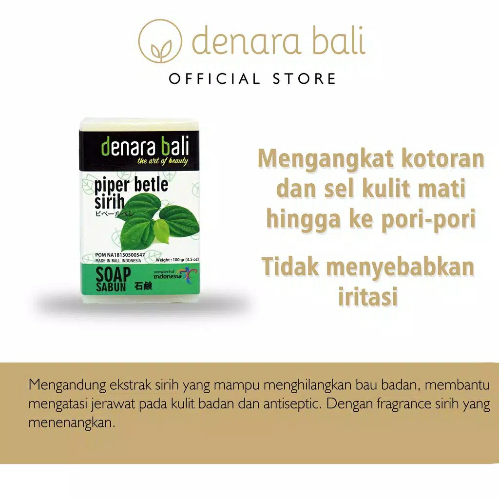 Denara Bali Natural Soap Sirih 100gr 2