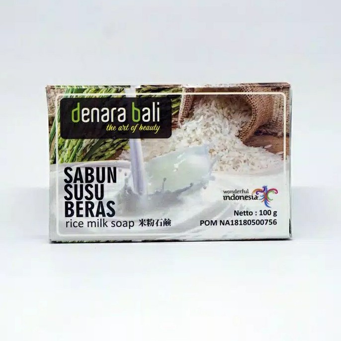 Denara Bali Rice Milk Soap Sabun Susu Beras 100gr