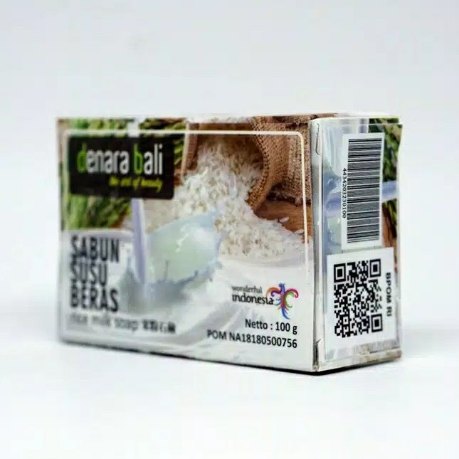 Denara Bali Rice Milk Soap Sabun Susu Beras 100gr 4