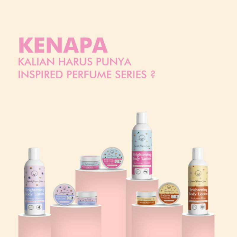 Denara Official Brigthening Body Scrub Cream Inspired Parfume Series 2