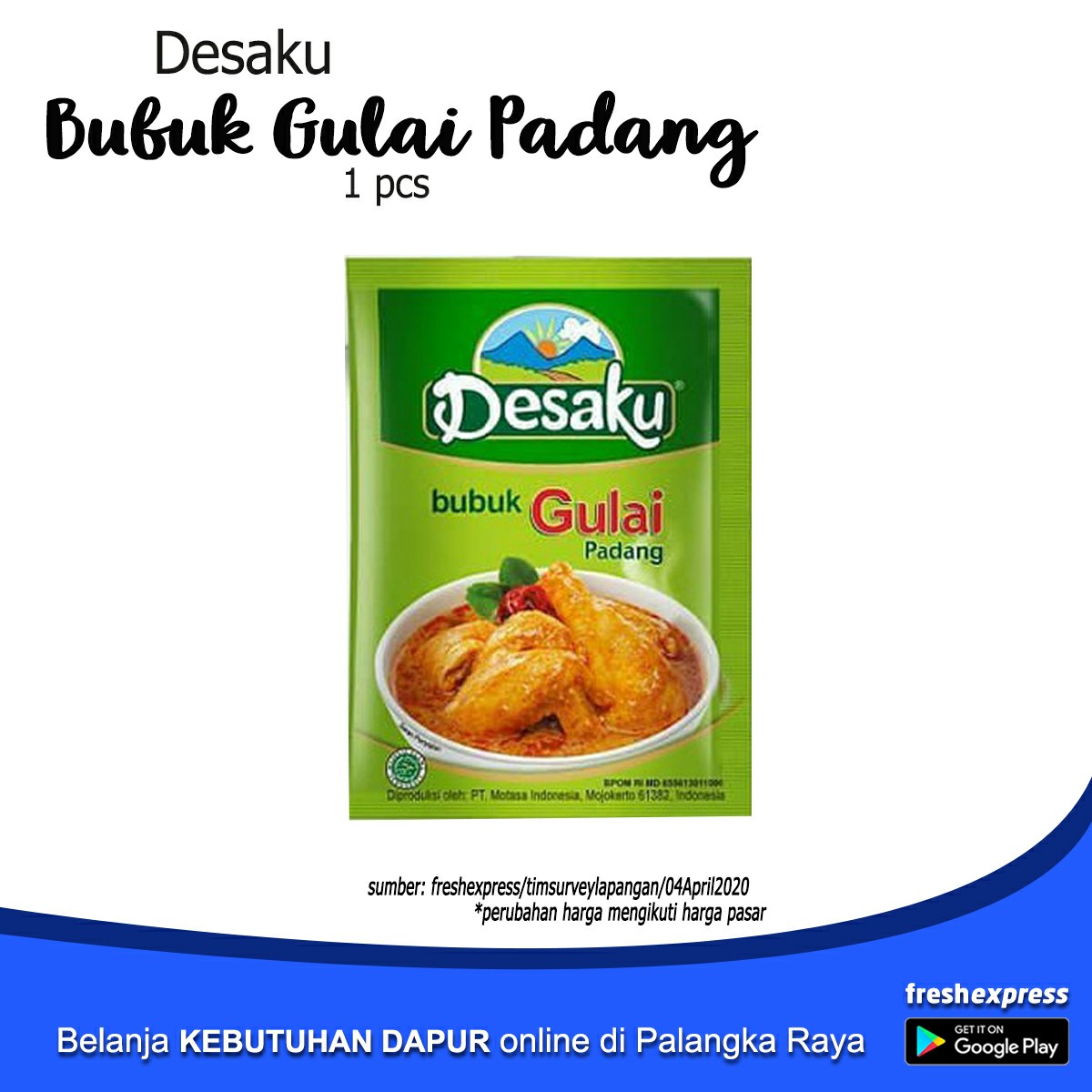 Desa Bubuk Gulai Padang 1 Pcs