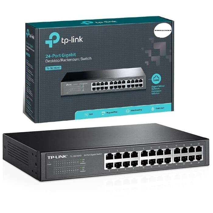 Desktop Rackmount Switch HUB 24 Port Gigabite TP Link