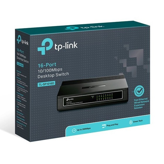 Desktop Switch TP Link SF1016D 16 Port 100Mbps 4