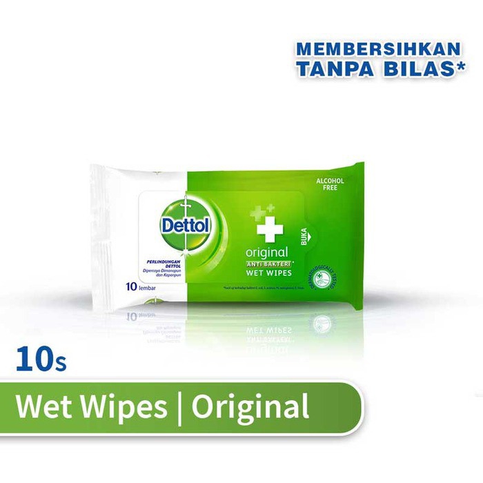 Dettol Antiseptic Wet Wipes 10s 2pcs